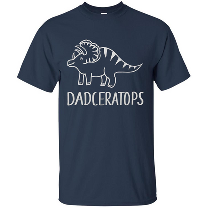 Dinosaur Family Triceratops T-shirt Navy