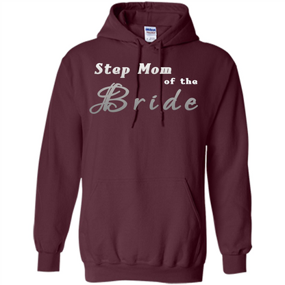 Bride's Step Mom T-shirt - New Step Mother Of Bride Maroon