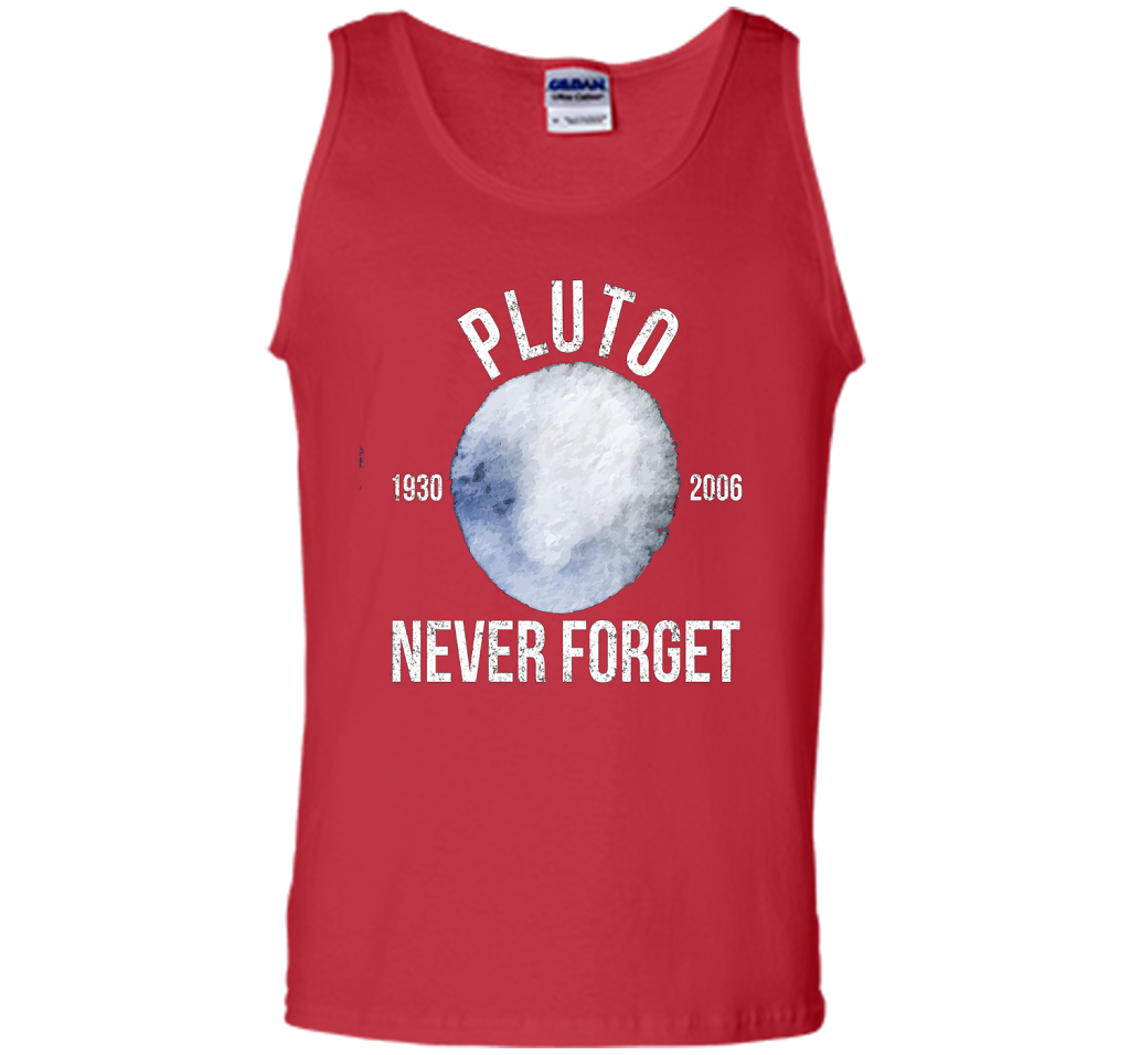 Pluto Never Forget Premium Funny T-Shirt cool shirt Red