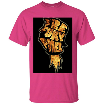 Fire Fury Power T-shirt Heliconia