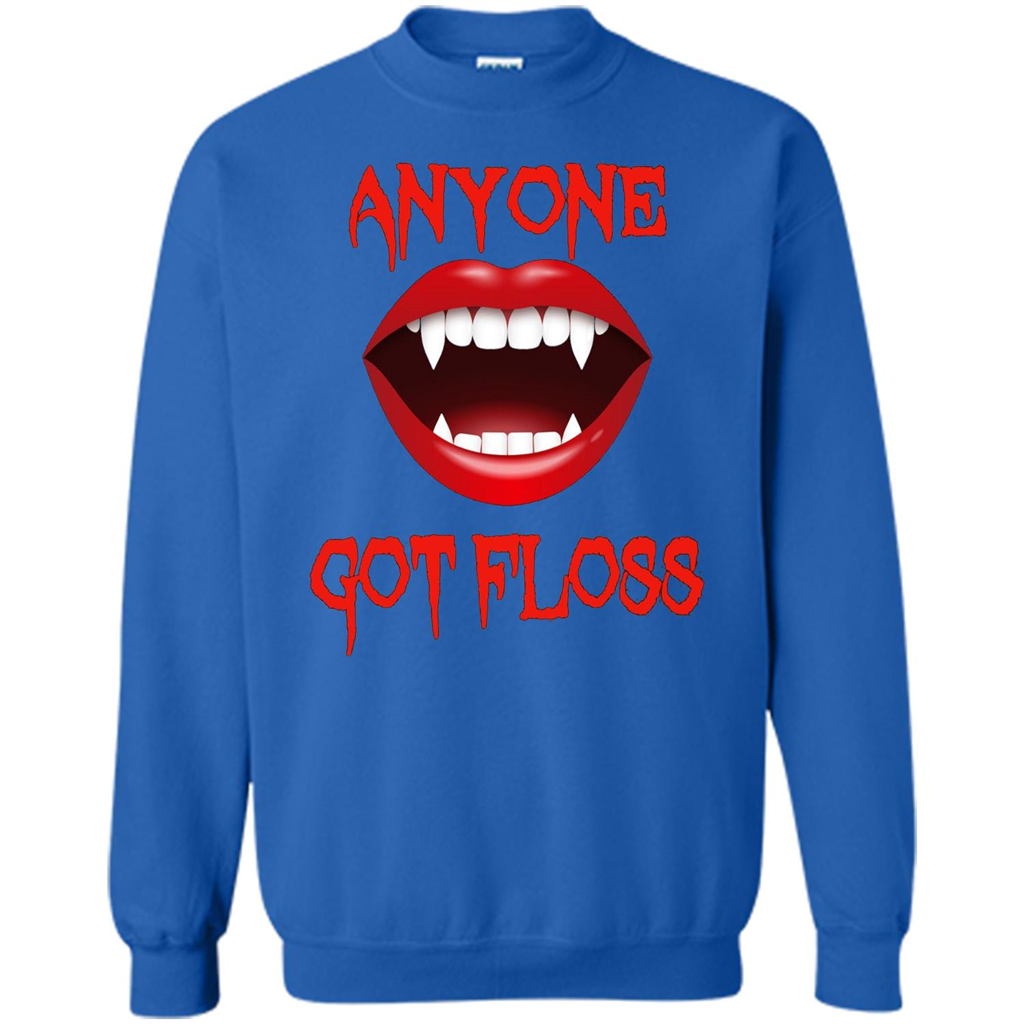 Anyone Got Floss Halloween Vampire T Shirt Scary Dental Fun