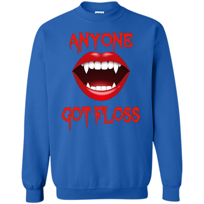 Anyone Got Floss Halloween Vampire T Shirt Scary Dental Fun