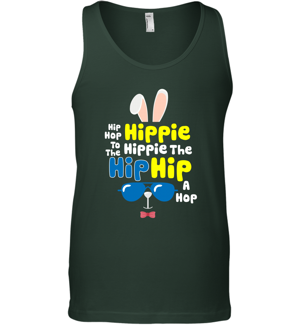 Hip Hop To The Hippie Easter Day Shirt Tank Top Tank Top Forest Green
