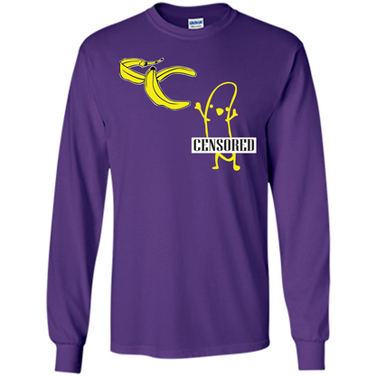 Banana T-shirt Censored T-shirt Purple