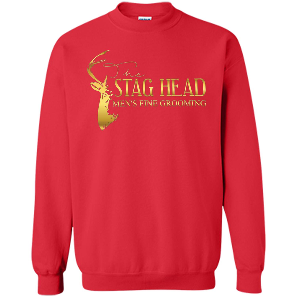 The Stag Head Men's Fine Grooming T-shirt Red