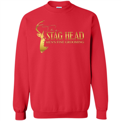The Stag Head Men's Fine Grooming T-shirt Red