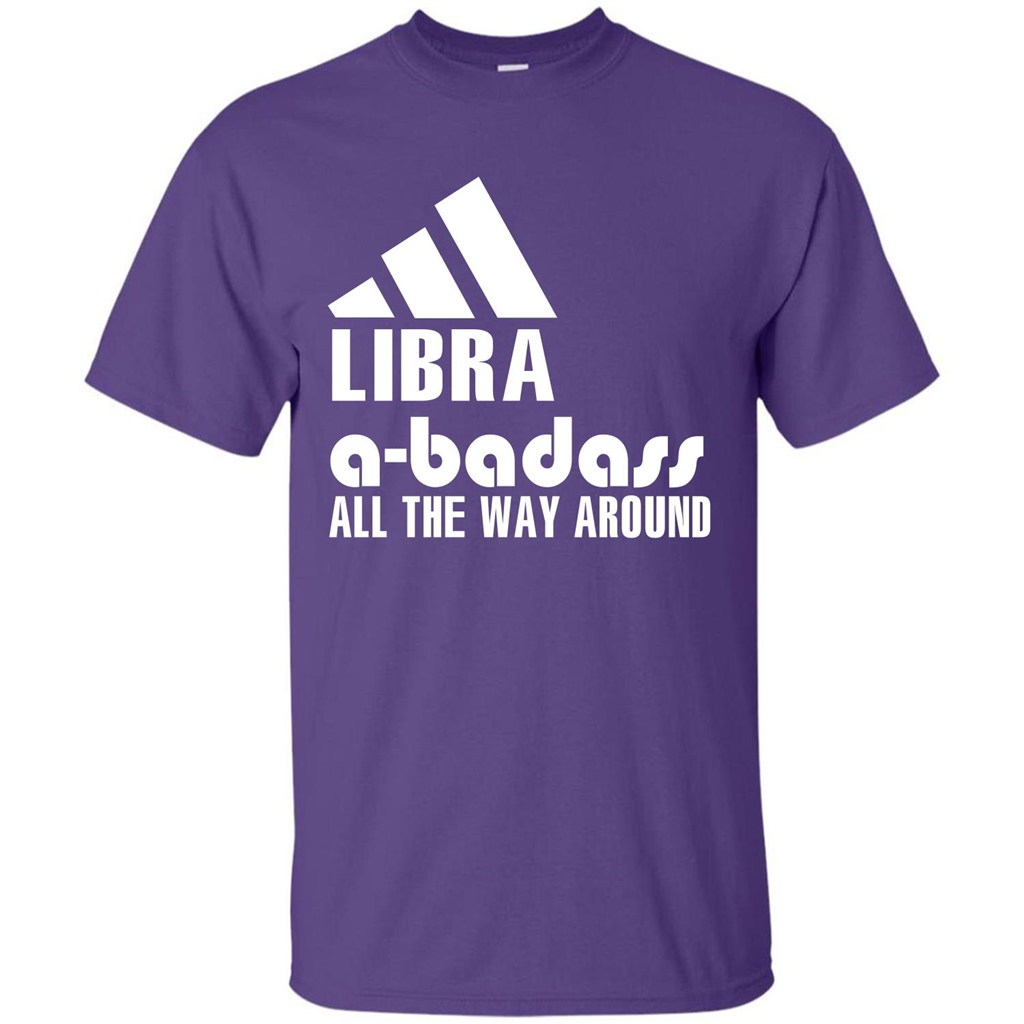 Libra A-Badass All The Way Around T-shirt Purple