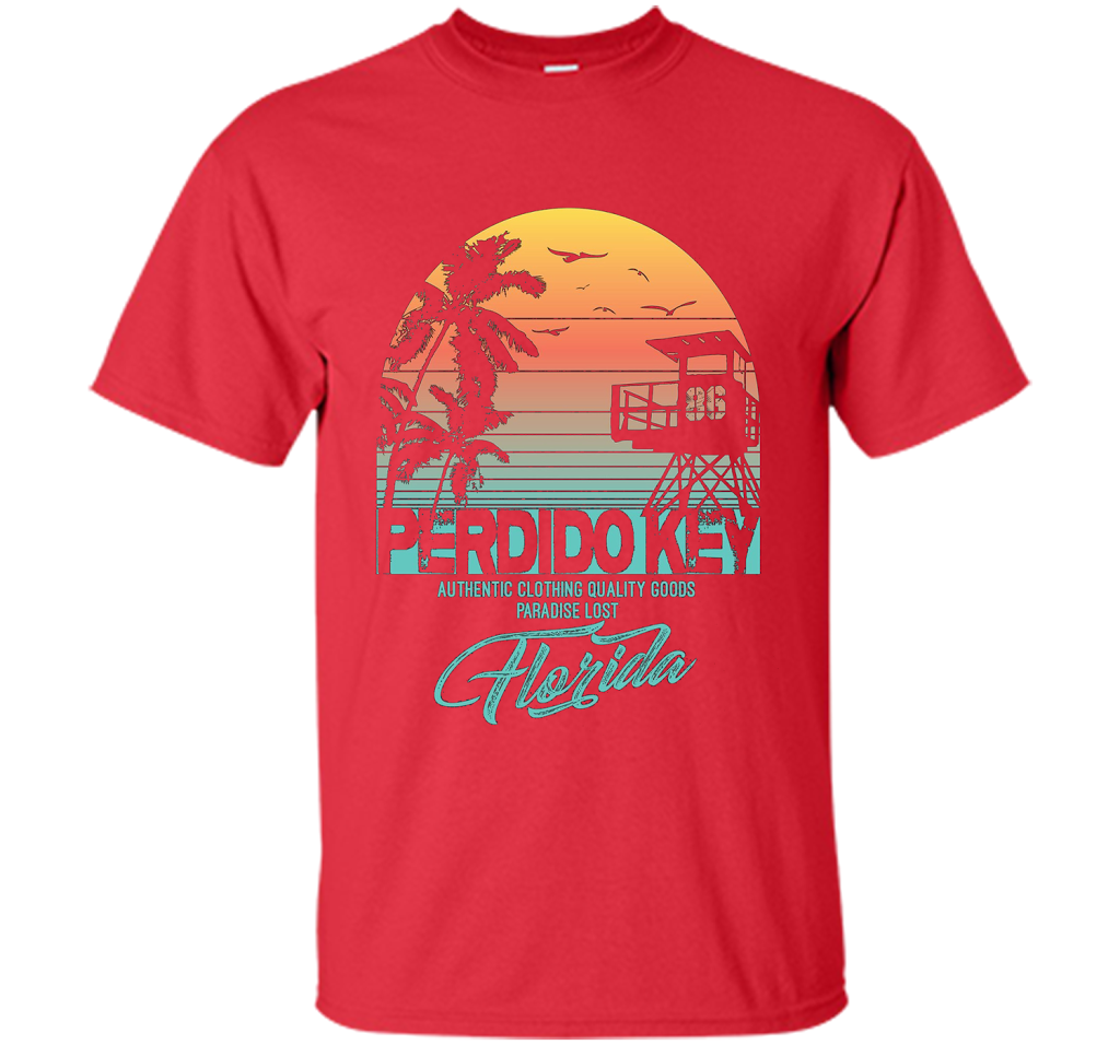 Perdido Key Florida Beach T-shirt Red