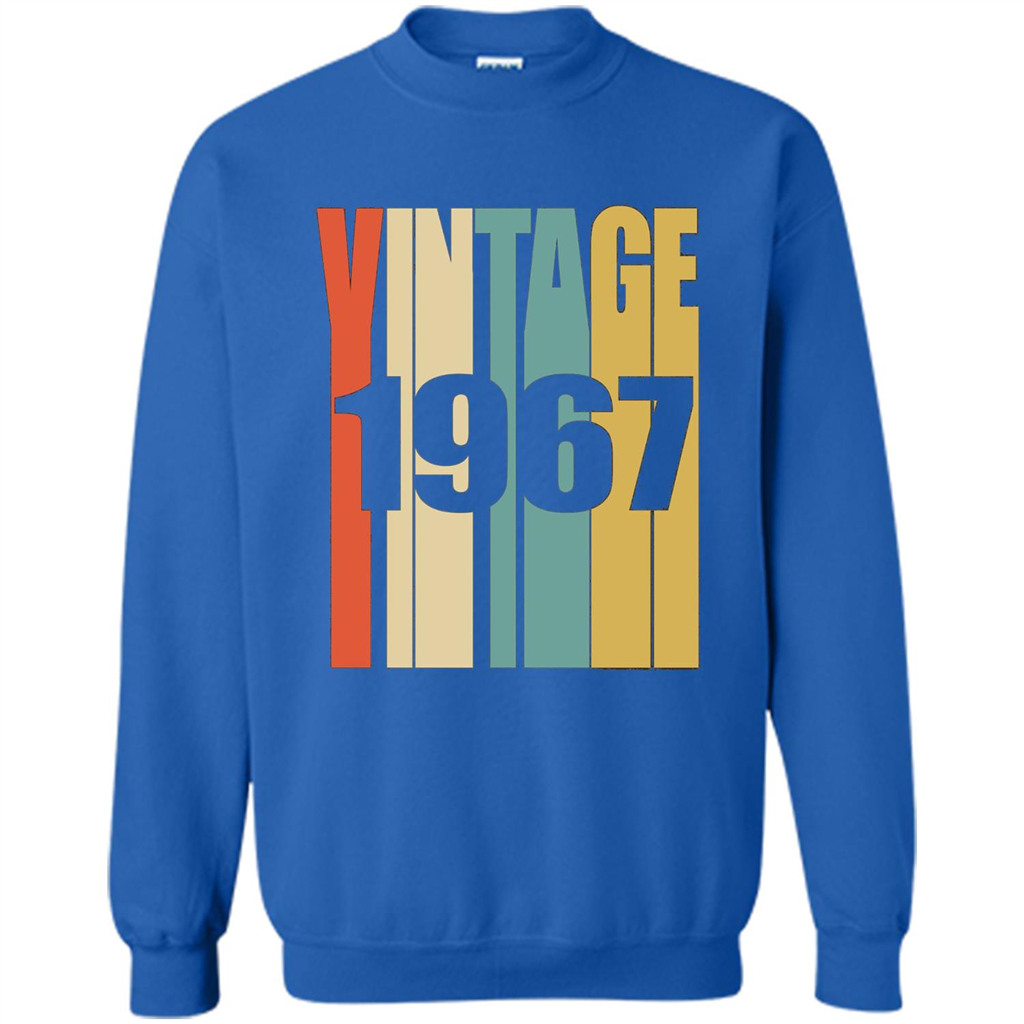 Retro Vintage 1967 T-shirt 50th Birthday T-shirt Royal
