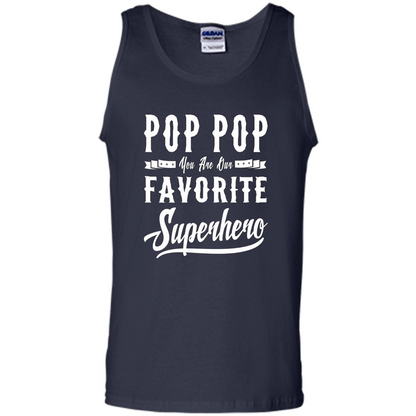 Pop Pop Superhero Fathers Day Gifts Dad Grandpa Men T-shirt