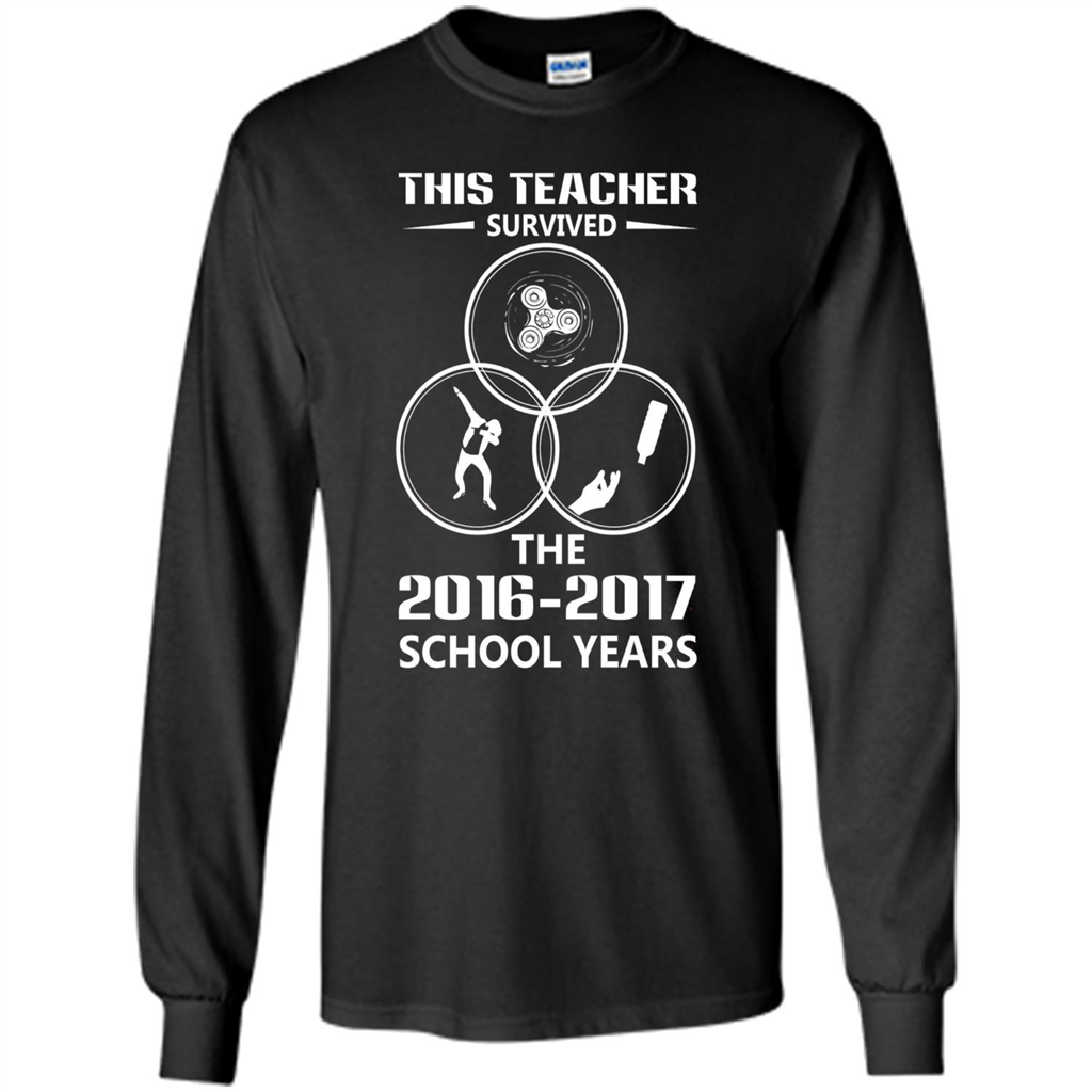 This Teacher Survived The 2016 2017 School Years T-shirt Black