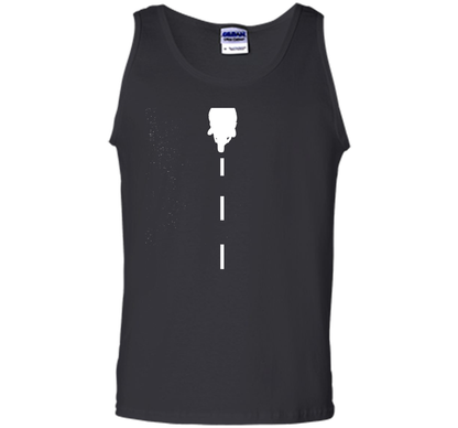 White line motorcycle rider t-shirt shirt Black