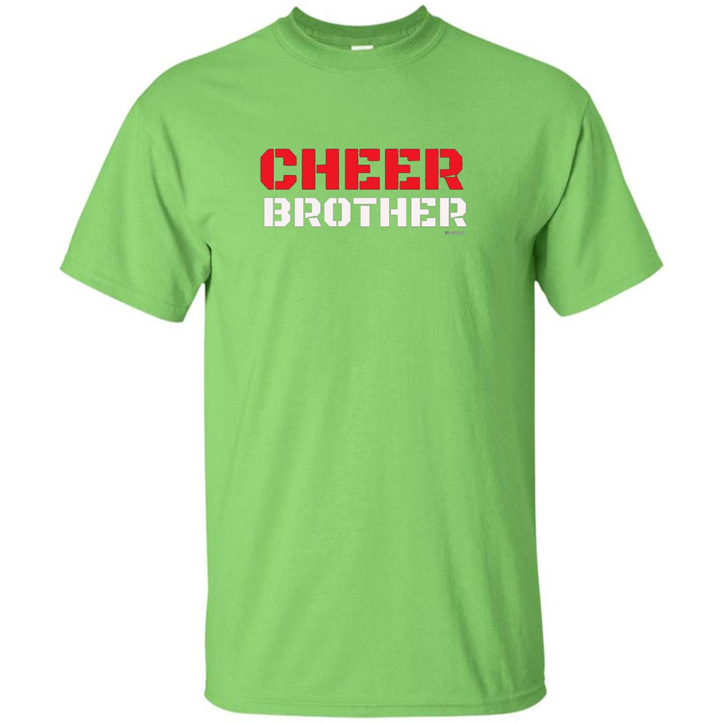 Cheer Brother T-Shirt for Brothers of Cheerleaders Lime