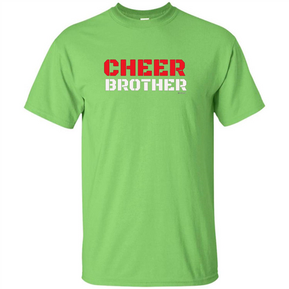 Cheer Brother T-Shirt for Brothers of Cheerleaders Lime