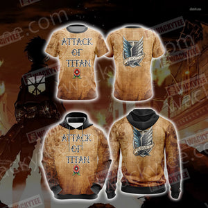Attack On Titan - Survey New Unisex 3D T-shirt
