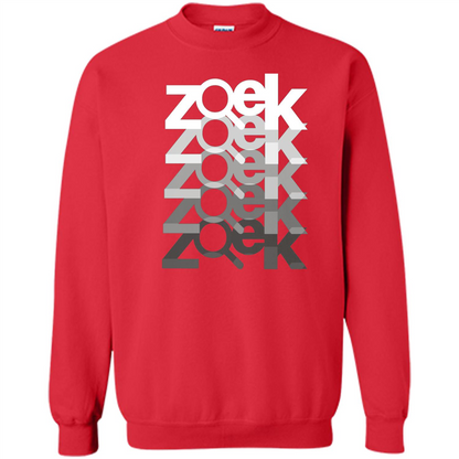 Zoek Zoek Zoek White Black T-shirt Red