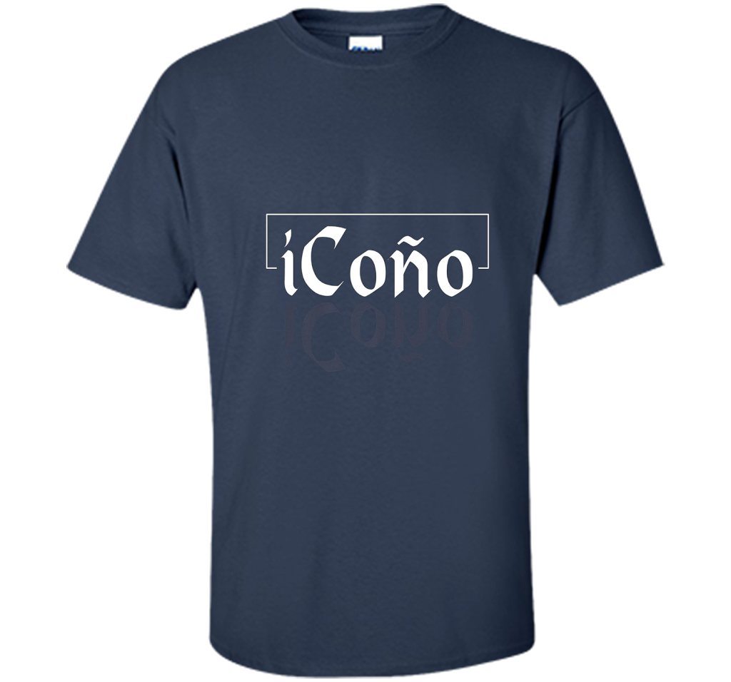 iCono Spanish T-Shirt Bilingual Puerto Rico PremiumTee shirt Navy