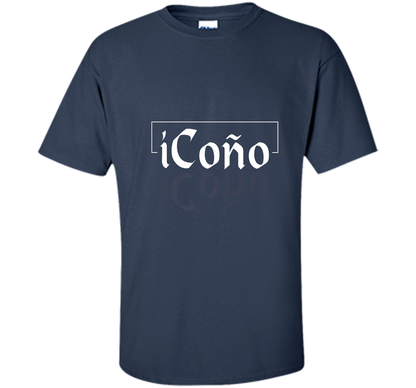 iCono Spanish T-Shirt Bilingual Puerto Rico PremiumTee shirt Navy