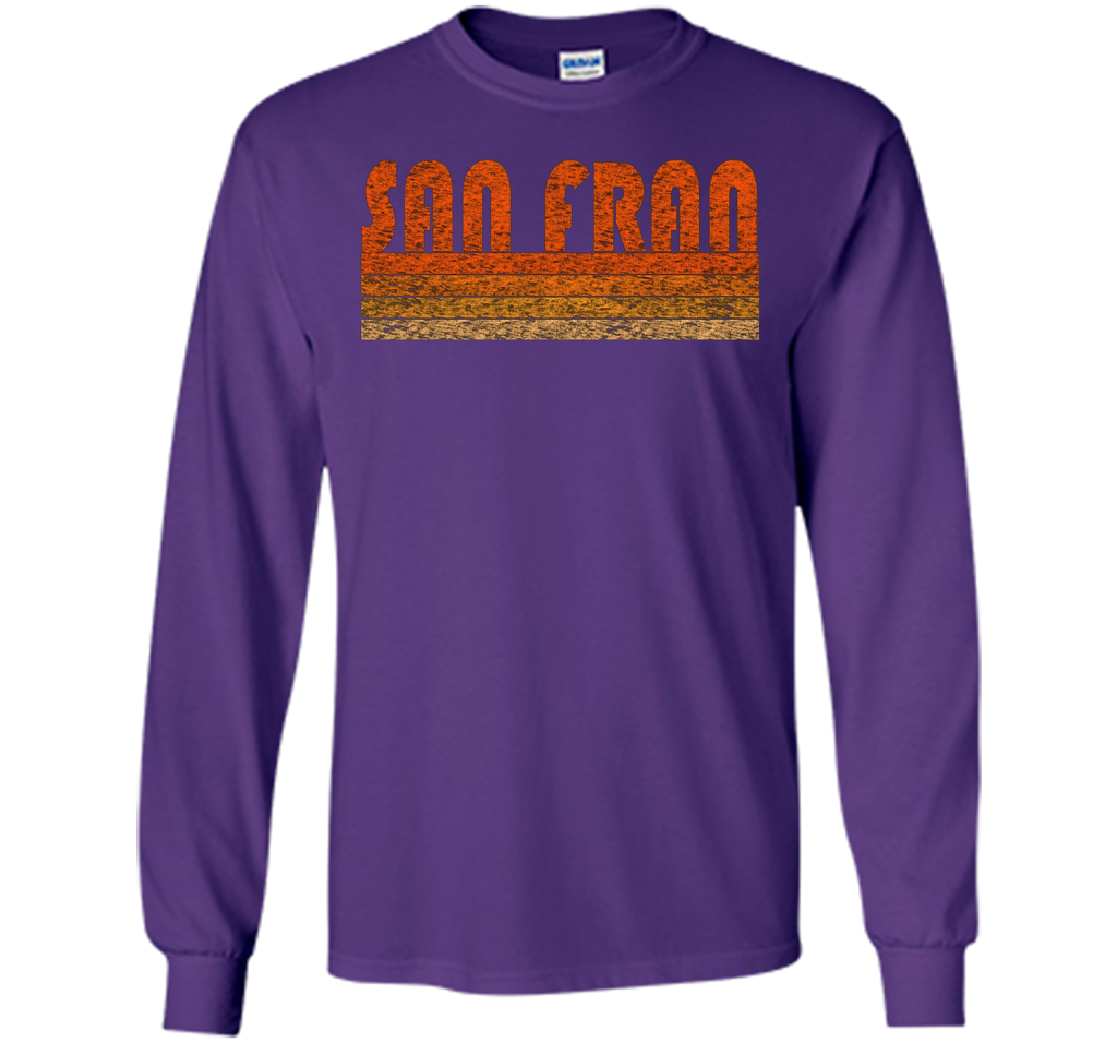 Vintage Retro San Francisco T-Shirt cool shirt Purple