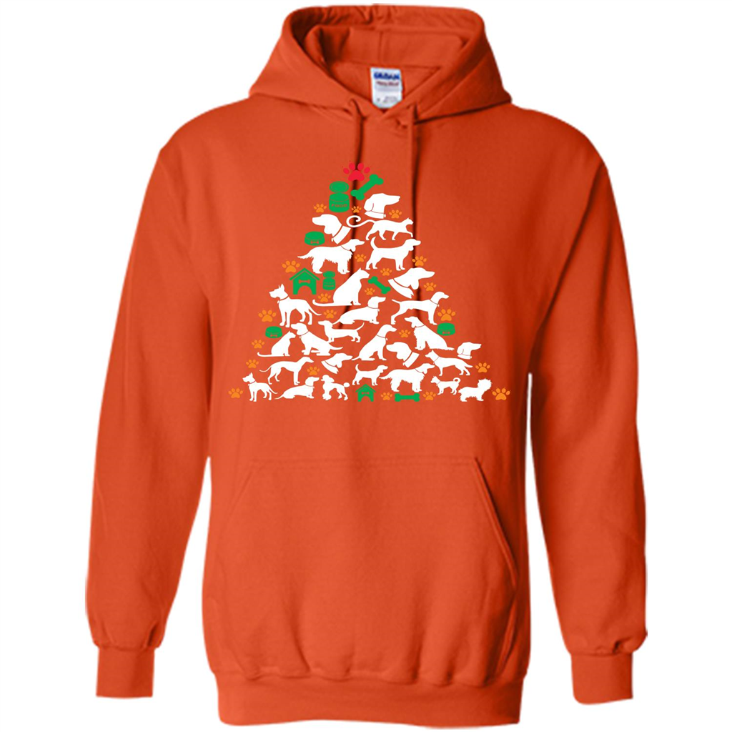 Christmas T-shirt Dog Lover Person Christmas Tree T-shirt