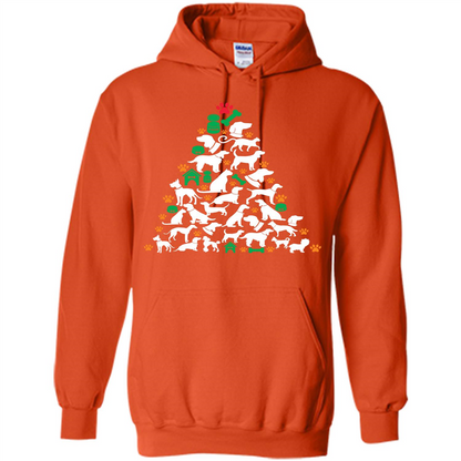 Christmas T-shirt Dog Lover Person Christmas Tree T-shirt
