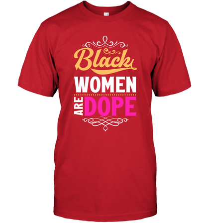 Black Women Are Dope Shirt T-Shirt T-Shirt Red