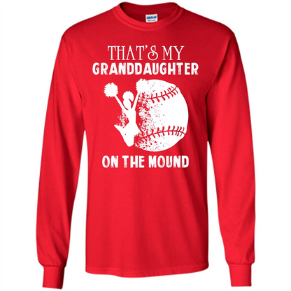 Baseball T-shirt That’s My Granddaughter On The Mound Red