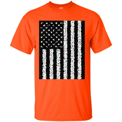 American Flag T-shirt Orange