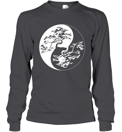 Yin Yang Tree Shirt Long Sleeve T-Shirt Long Sleeve T-Shirt Dark Heather