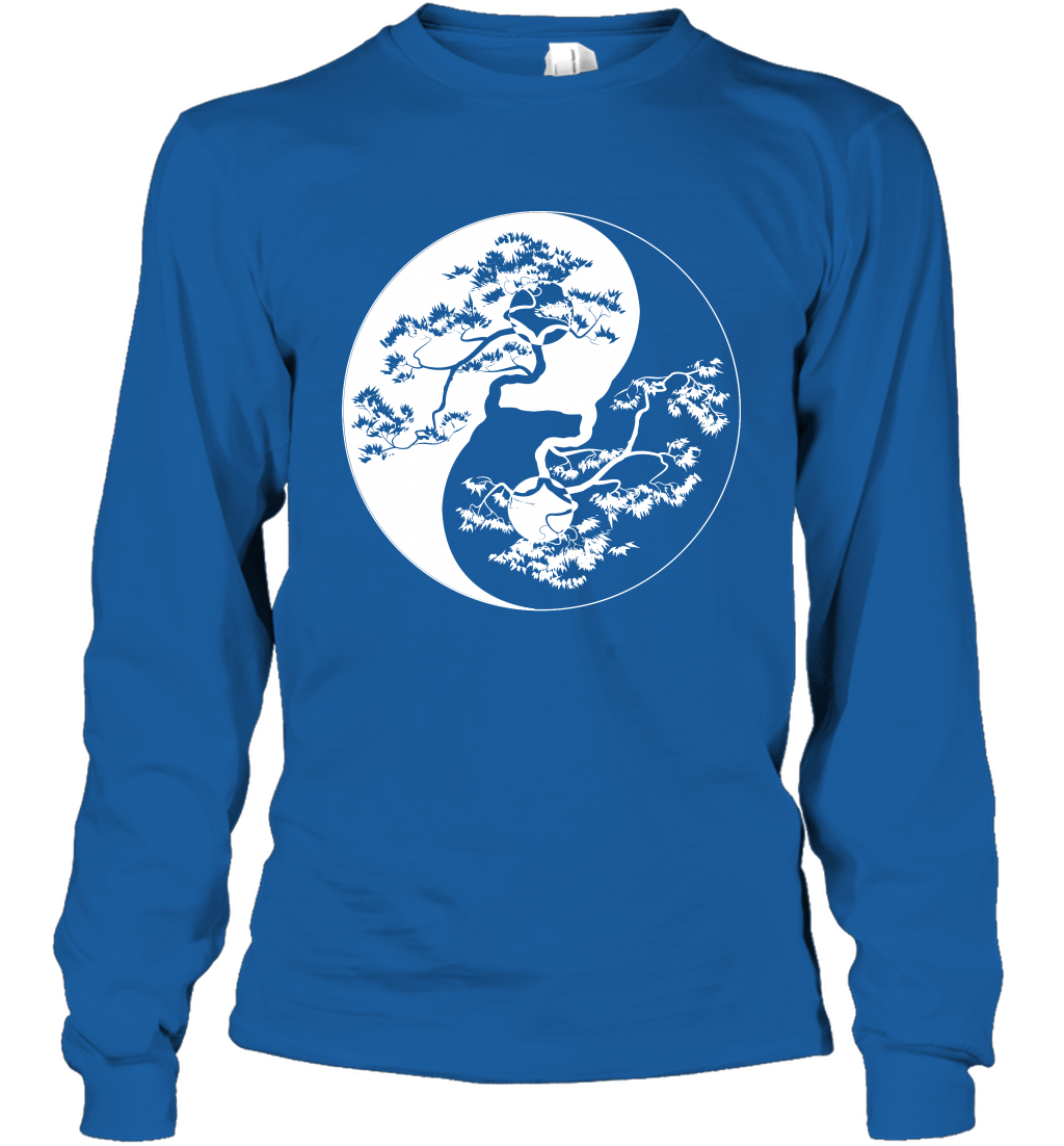 Yin Yang Tree Shirt Long Sleeve T-Shirt Long Sleeve T-Shirt Royal