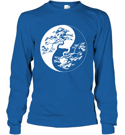 Yin Yang Tree Shirt Long Sleeve T-Shirt Long Sleeve T-Shirt Royal