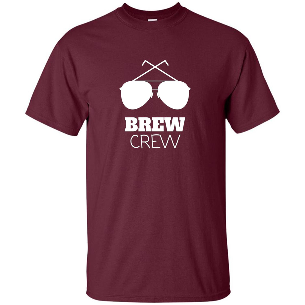 I'm The Brew Crew Groom Wedding Male T-Shirt Maroon