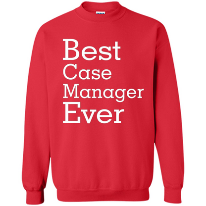 Best Case Manager Ever-Christmas Gift T-shirt Red