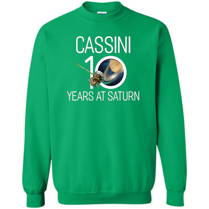 Cassini 10 Years at Saturn T-shirt Irish Green