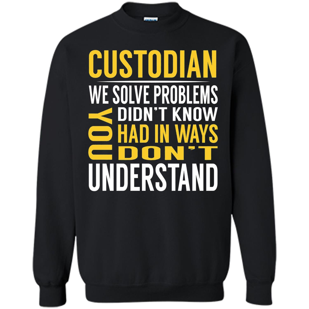 Custodian Solve Problems T-shirt Black