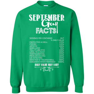 September Guy Facts T-shirt