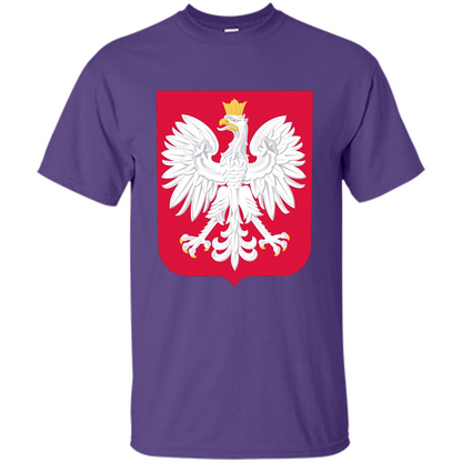 Polish Eagle T-shirt Polska Poland T-shirt Purple