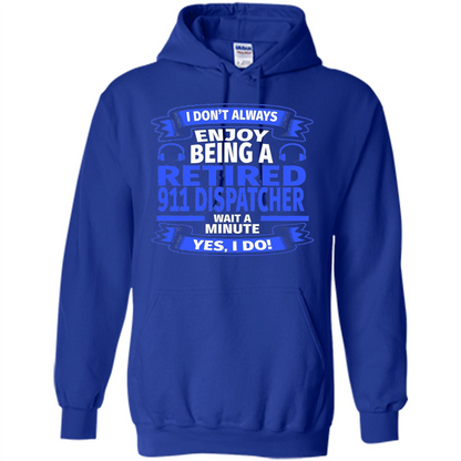 Retired 911 Dispatcher T-shirt Royal