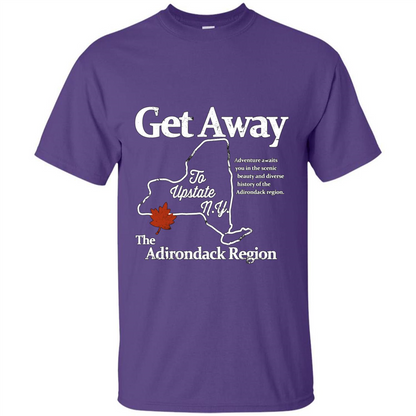 Get Away To Upstate New York T-shirt Purple