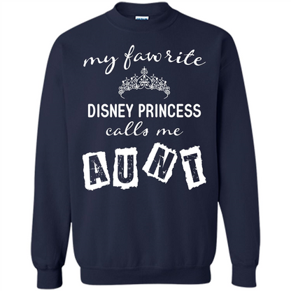 Disney Aunt T-shirt My Favorite Disney Princess Calls Me Aunt Navy