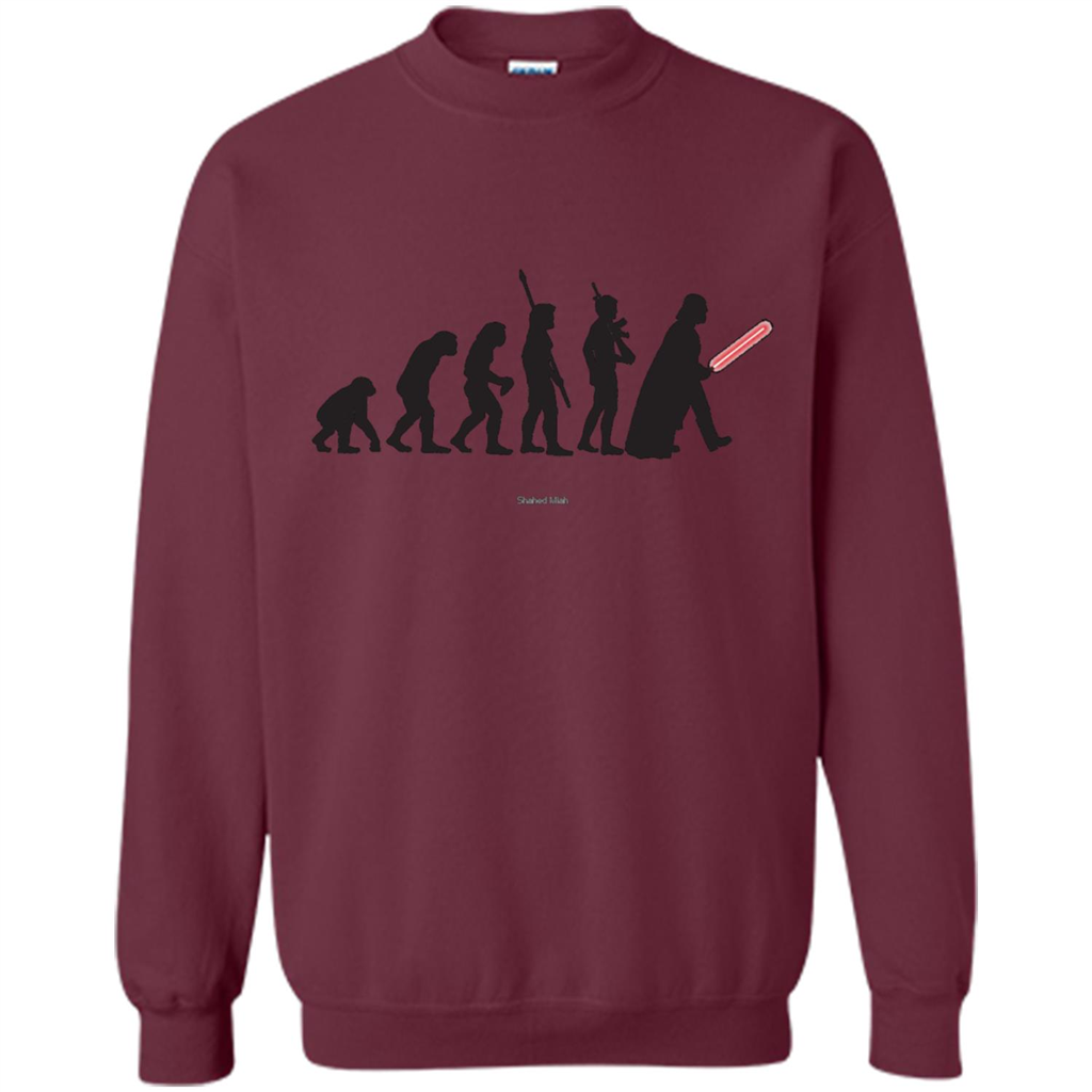 Movies Lover T-shirt Human Evolution Maroon
