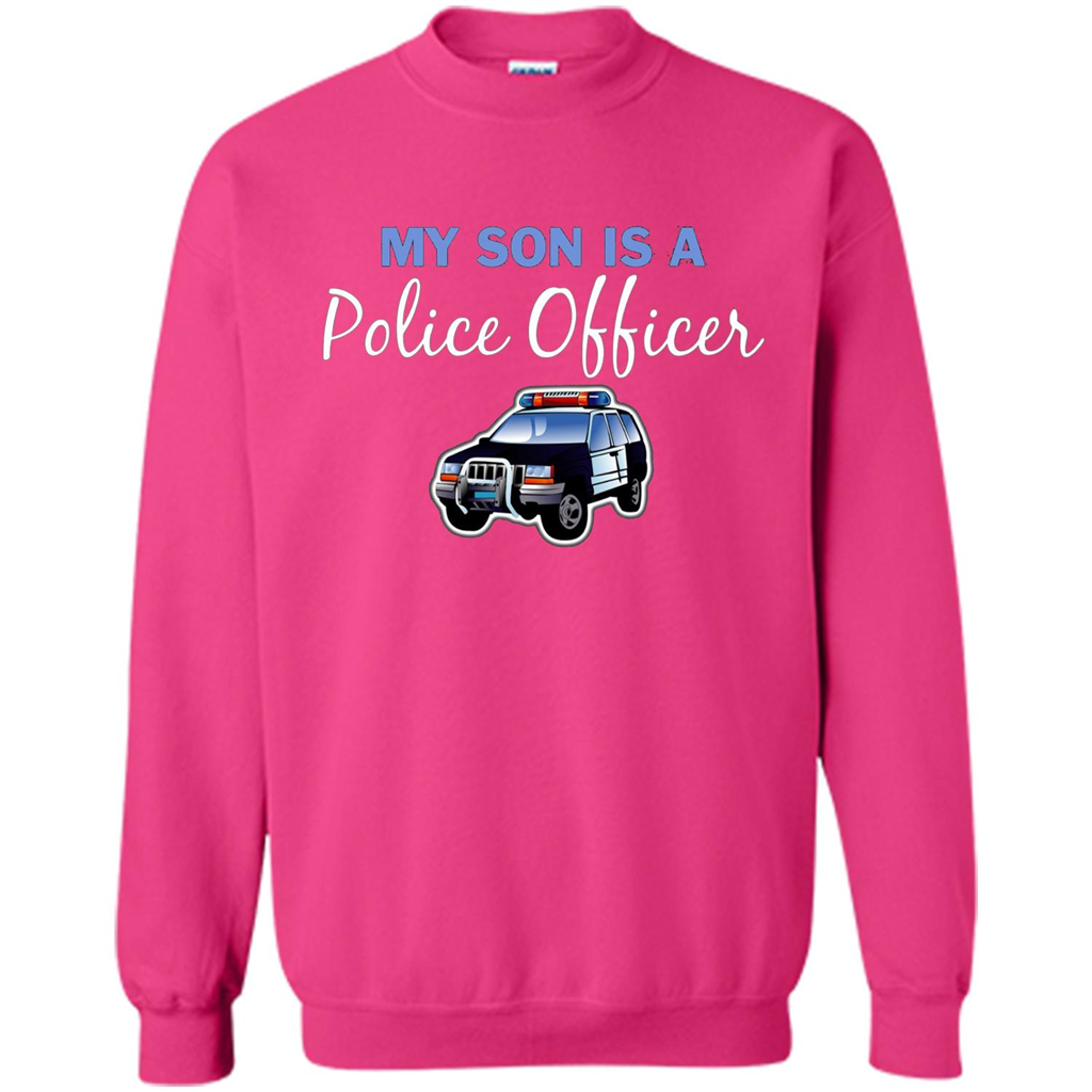 My Son Is A Police Officer T-Shirt Heliconia