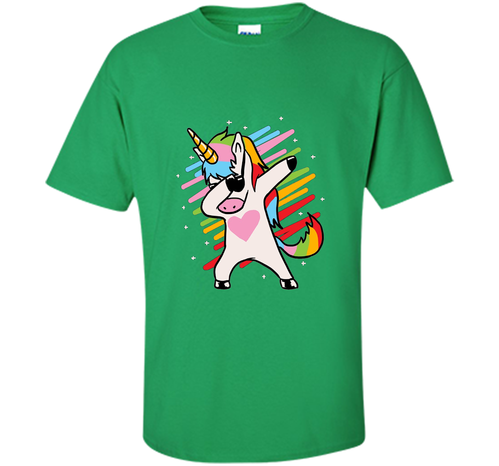 Dabbing Unicorn Shirt and Unicorn Dab T-Shirt shirt Irish Green