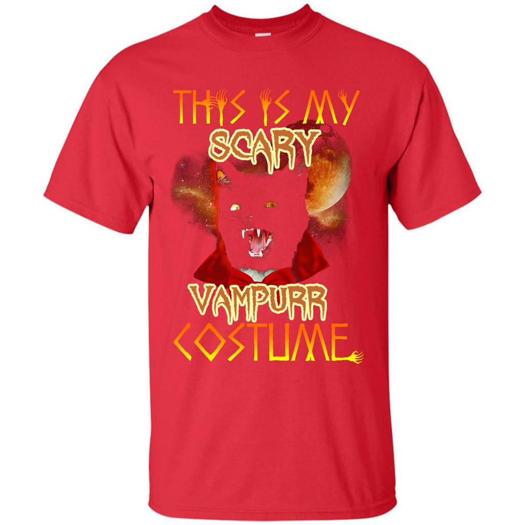 Halloween T-shirt This Is My Scary Vampurr Costume T-shirt