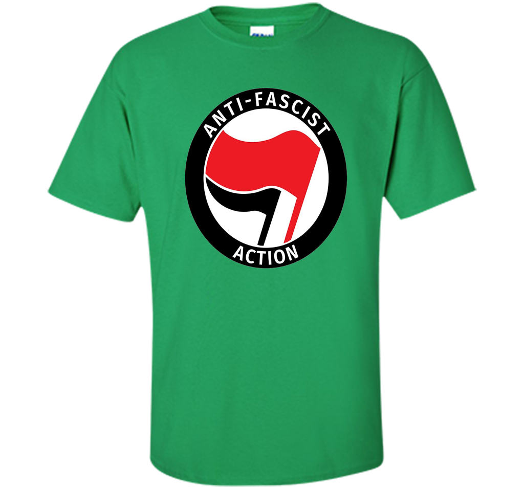 Antifa Logo Antifa Flag Anti Fascist T-shirt Irish Green