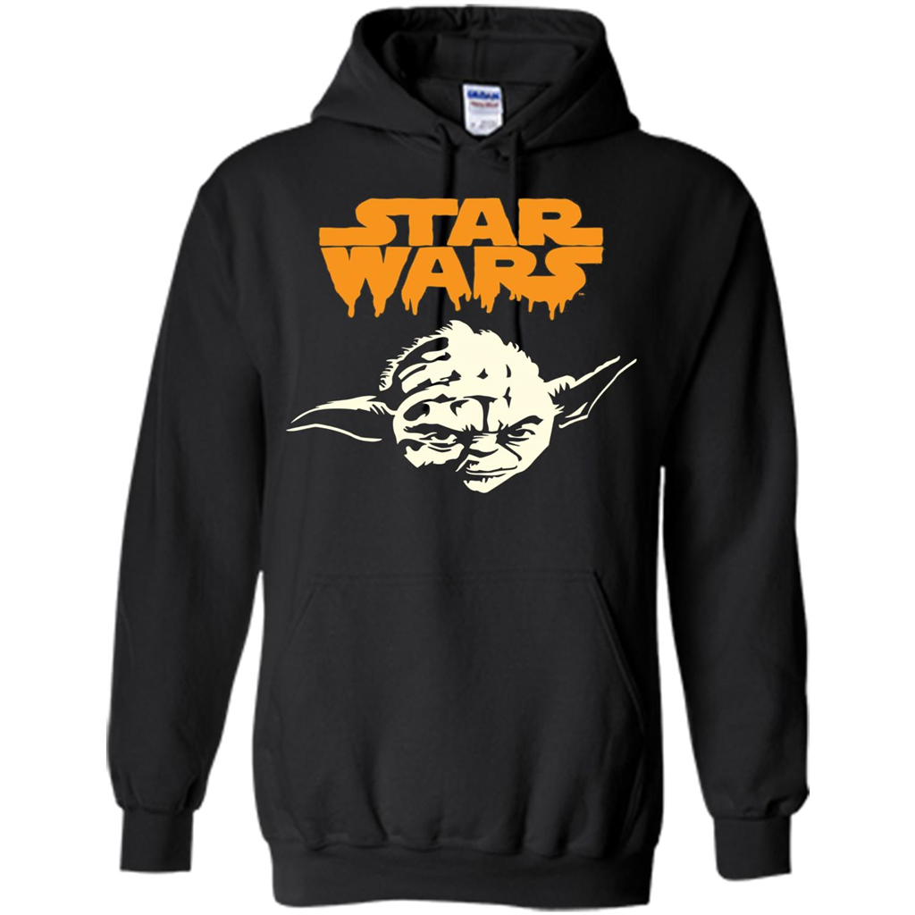 Movie T-shirt Yoda Dripping Ooze Logo T-Shirt Orange
