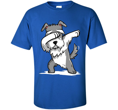 Dog T-shirt Schnauzer Dabbing T-shirt Royal