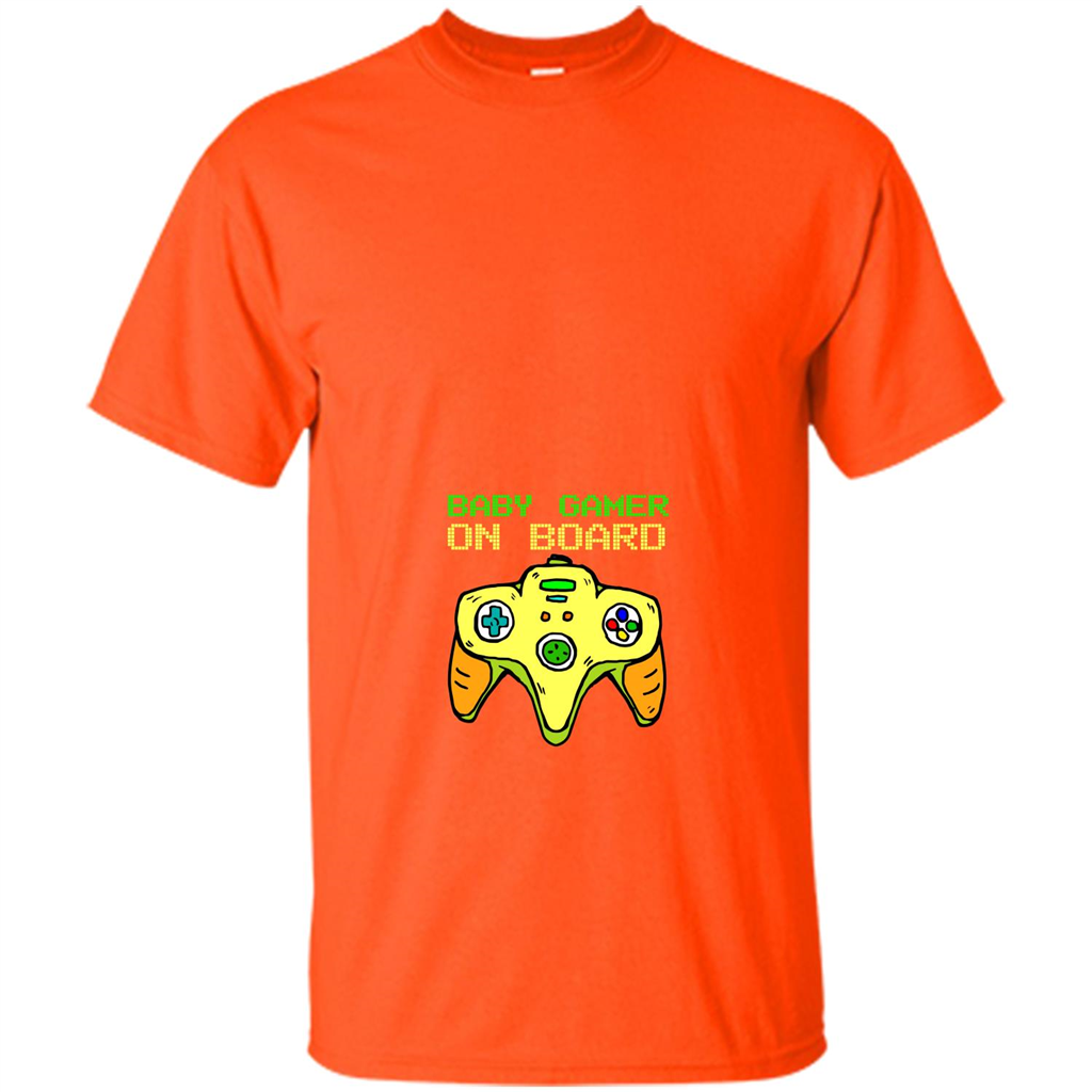 Pregnancy & Birth T-shirt Baby Gamer On Board Orange