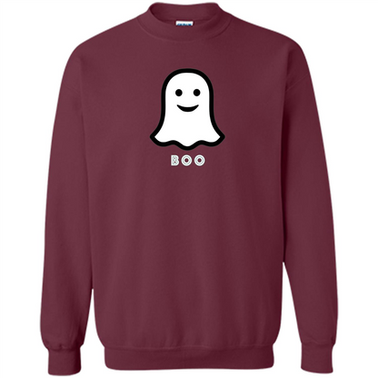 Boo Ghost T-shirt Maroon