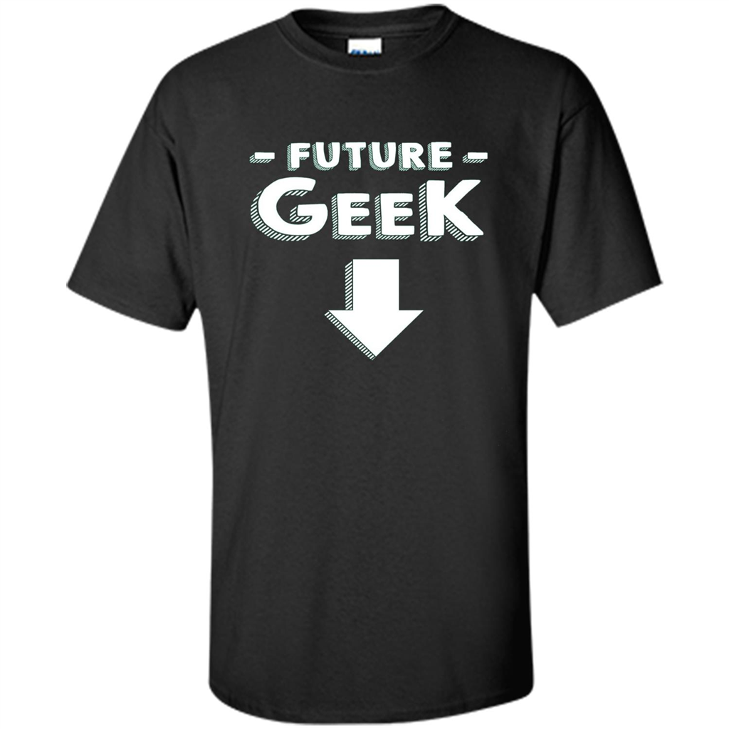 New Mommy T-shirt Future Geek Black